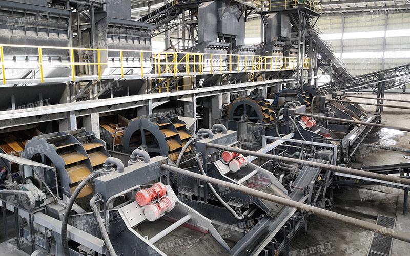 隆中洗砂機現(xiàn)場