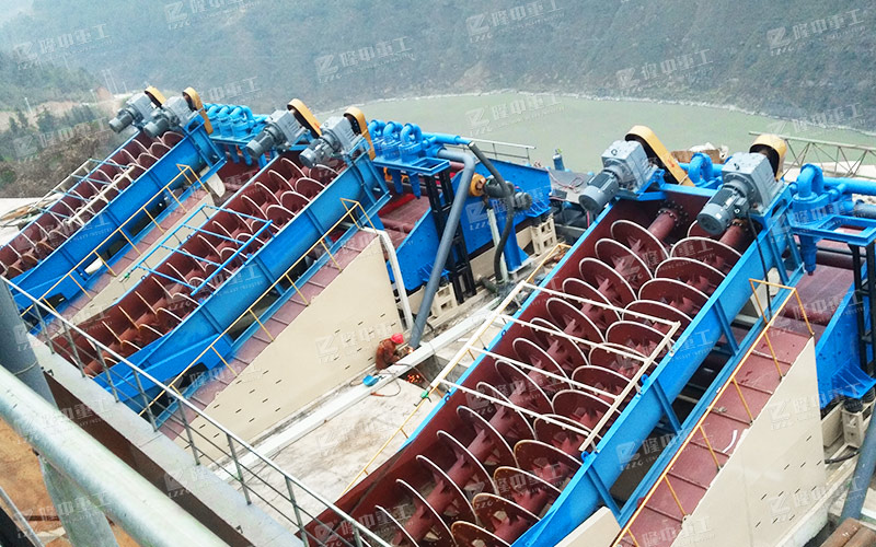 隆中洗砂機現(xiàn)場